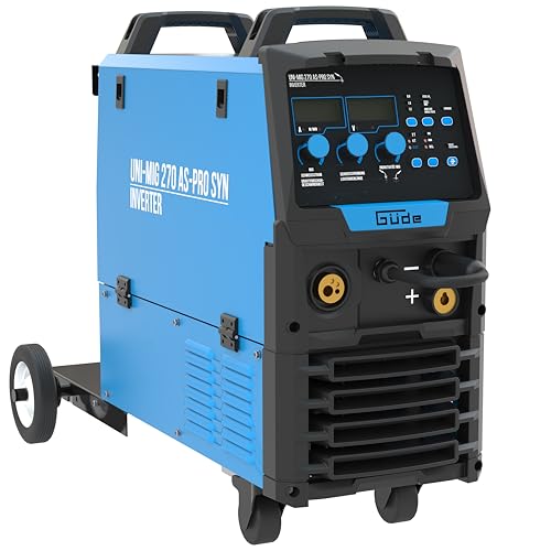 Güde Universalschweissgerät Uni-Mig 270 AS-Pro SYN (400 V, 4 in 1, Digitaldisplay, 6,8 kVA, 30-270 A regelbarer...
