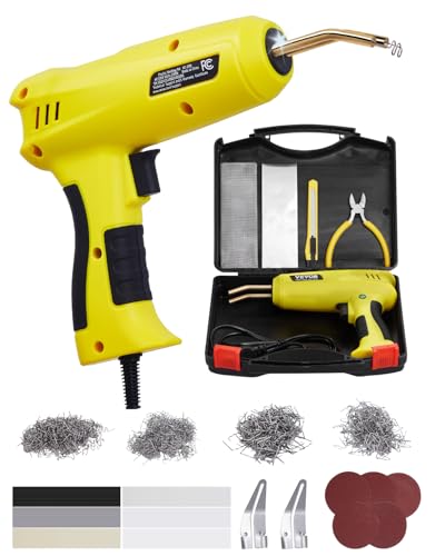 VEVOR Kunststoff Schweißgerät, 220 W Kunststoff Reparatur Set mit 800 Heißklammern & 56 Schweißstäben,...